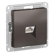 Розетка компьютерная RJ45 Systeme Electric AtlasDesign 5e кат UTP мокко ATN000683