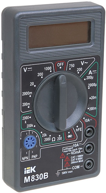 Мультиметр цифровой UNIVERSAL M830B IEK TMD-2B-830 Фото № 1