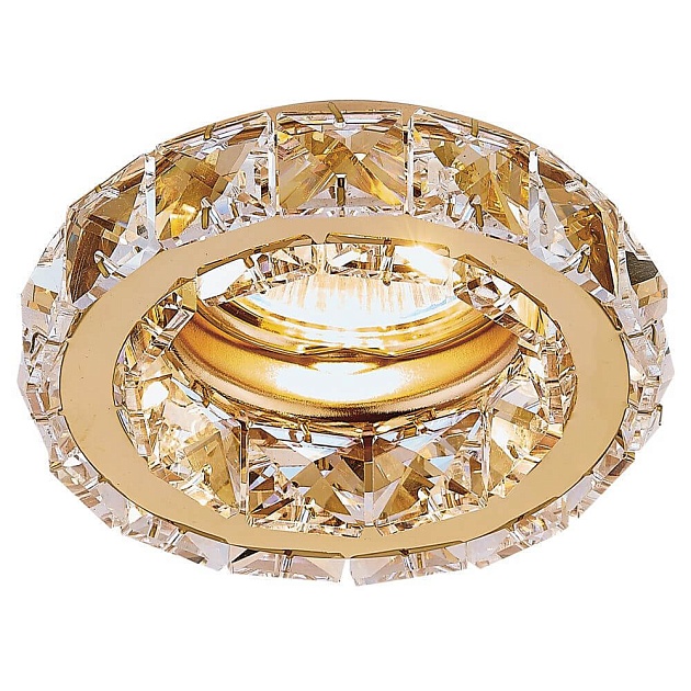 Встраиваемый светильник Ambrella light Crystal K112 CL/G Фото № 1