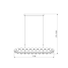 Подвесной светодиодный светильник Eurosvet Tapioca 90332/26 1