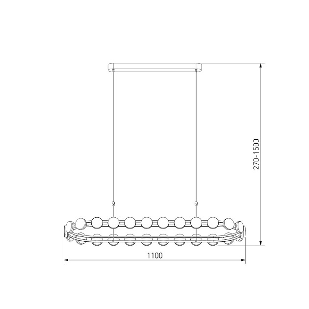 Подвесной светодиодный светильник Eurosvet Tapioca 90332/26 изображение 2 Подвесной светодиодный светильник Eurosvet Tapioca 90332/26 Фото № 2
