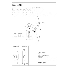 Настенный светильник Crystal Lux CLT 332W2-V2 WH-WH 1
