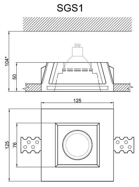 Встраиваемый светильник Artpole SGS1 Фото № 3