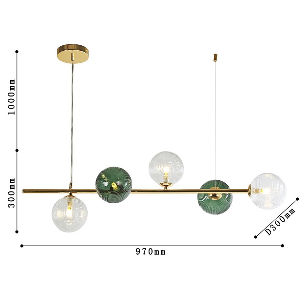 Подвесная люстра F-Promo Infilato 4035-5P изображение 7 Подвесная люстра F-Promo Infilato 4035-5P Фото № 7