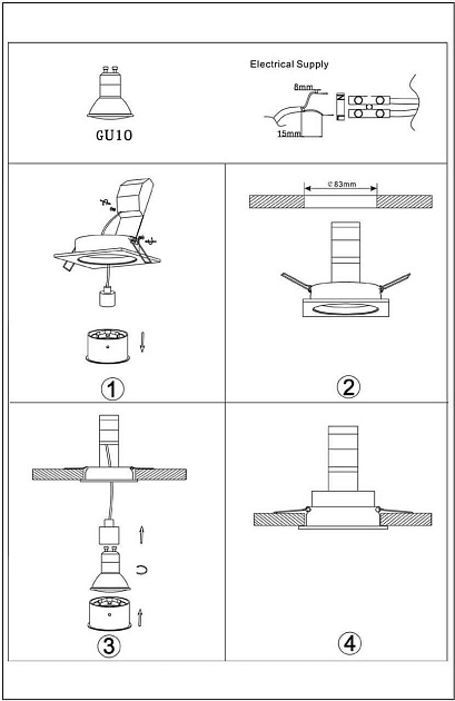 Встраиваемый светильник Lucide Embed 22959/01/30 Фото № 4