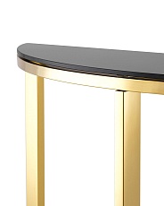 Консоль Stool Group АЛЬБА 115х30 стекло черное сталь золото ECST-095-SR-TG 3
