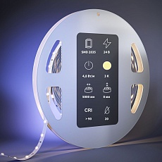 Светодиодная лента Maytoni 4,8W/m 60LED/m 2835SMD теплый белый 5M 201009 1