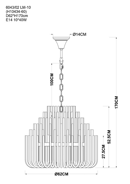 Подвесная люстра Divinare Bianca 6043/02 LM-10 изображение 2 Подвесная люстра Divinare Bianca 6043/02 LM-10 Фото № 2