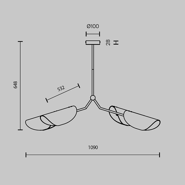 Подвесная люстра Maytoni Organic MOD225PL-04B Фото № 10