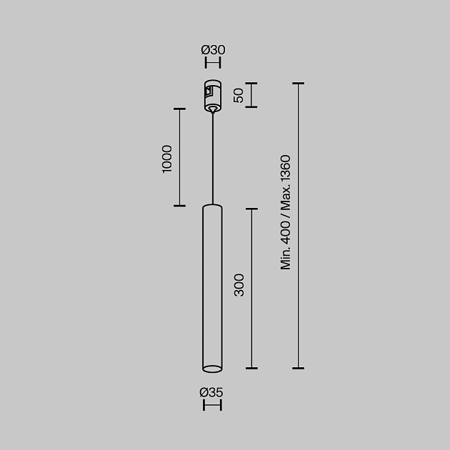 Трековый светильник Maytoni Technical TR155-1-5W4K-PT Фото № 2