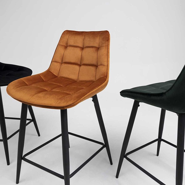 Полубарный стул AksHome Linx кирпичный, велюр 86210 изображение 7 Полубарный стул AksHome Linx кирпичный, велюр 86210 Фото № 7