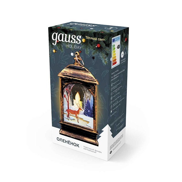 Светодиодный фонарь Gauss Олененок Holiday HL031 Фото № 3