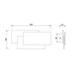 Настенный светодиодный светильник Mantra Tahiti 8089 1