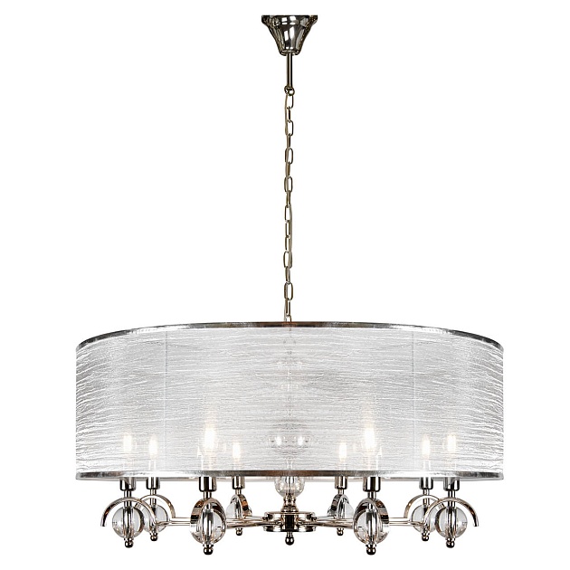 Подвесная люстра iLamp Chelsea P2400-8 Nickel изображение 1 Подвесная люстра iLamp Chelsea P2400-8 Nickel Фото № 1