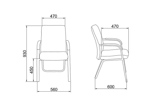 Офисный стул AksHome Oscar коричневый, экокожа, цвет каркаса черный 87599 Фото № 2