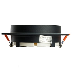 Светильник встраиваемый Feron DL705 потолочный GX70 черный квадрат IP44 51108 4