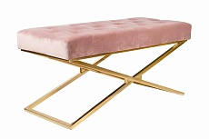 Банкетка ArtHomeDecor Cross ID-78 GL Pink 2