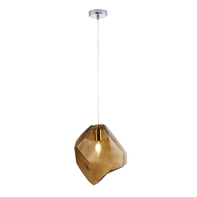Подвесной светильник Crystal Lux NUESTRO SP1 CHROME/BROWN Фото № 1
