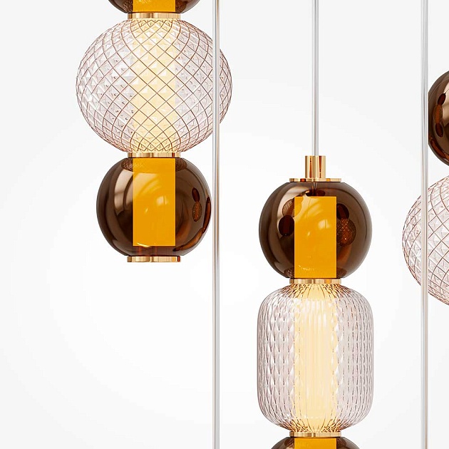 Подвесная светодиодная люстра Maytoni Drop MOD273PL-L80G3K Фото № 4