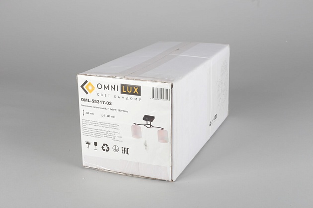 Потолочная люстра Omnilux Pisticci OML-55317-02 изображение 2 Потолочная люстра Omnilux Pisticci OML-55317-02 Фото № 2