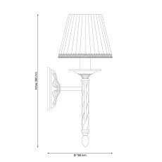 Бра Lucia Tucci Oria W144.1 White 1