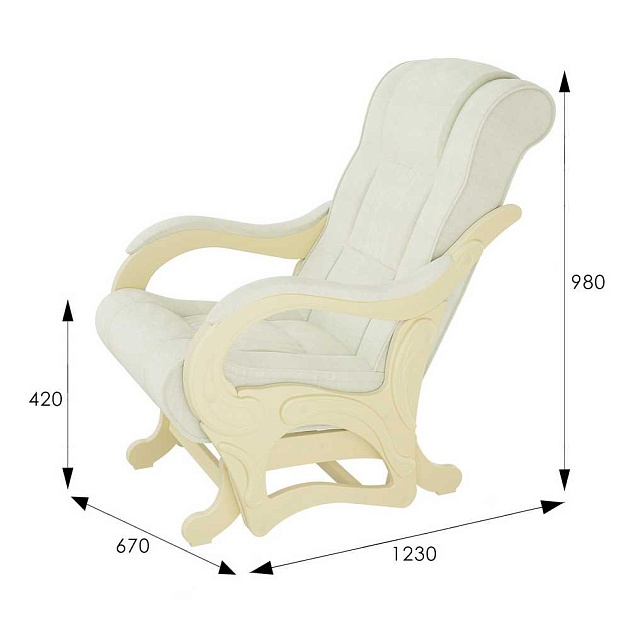 Кресло-качалка Мебелик Модель 78 008515 Фото № 3