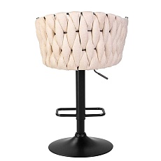 Стул барный DOBRIN LEON (бежевая ткань (LAR 275-1)) 9690-LM LEON 1