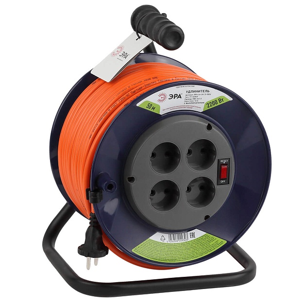 Удлинитель силовой ЭРА RPx-4s-2x1.5-50m Б0046831 Фото № 1