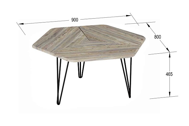Журнальный стол Мебелик Олдем 006344 Фото № 3
