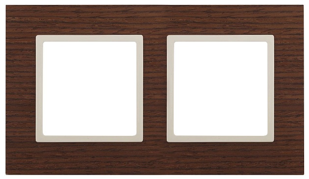 Рамка 2-постовая ЭРА Elegance 14-5302-09 Б0034574 Фото № 1