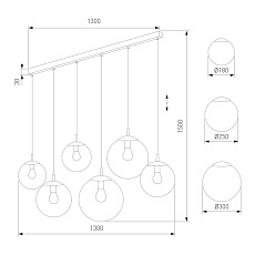 Подвесной светильник TK Lighting 5383 Esme 1