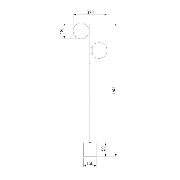 Торшер Eurosvet Marbella 01158/2 латунь Фото № 2