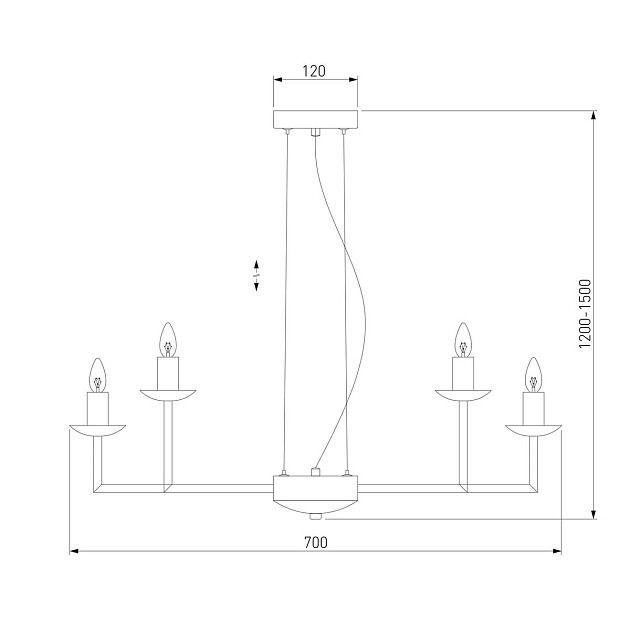 Подвесная люстра Eurosvet Cariso 60150/10 латунь Фото № 3