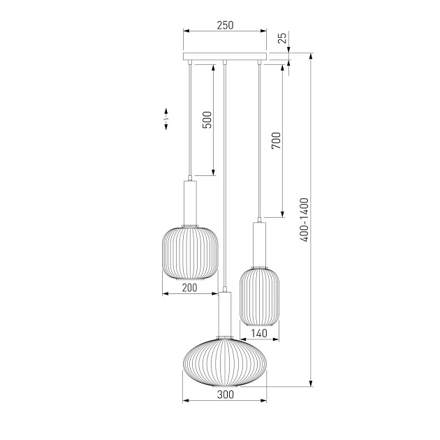 Подвесной светильник Eurosvet Bravo 50183/3 черный Фото № 2