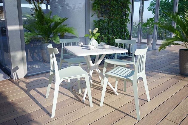 Обеденная группа Sheffilton SHT-DS195 белый/пастельно-зеленый 7488607001 Фото № 5