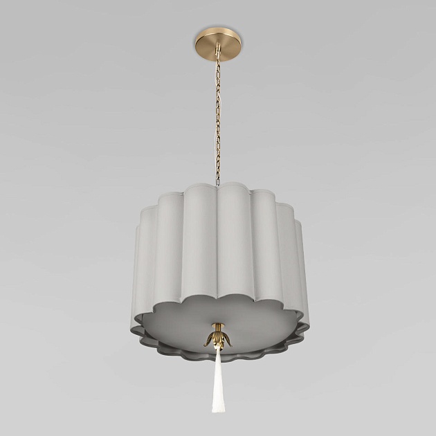 Подвесная люстра Loft IT Mellow 10306P Grey linen Фото № 1