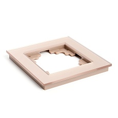 Рамка 1-постовая Stekker Катрин шампань GFR00-7001-02 39527 4