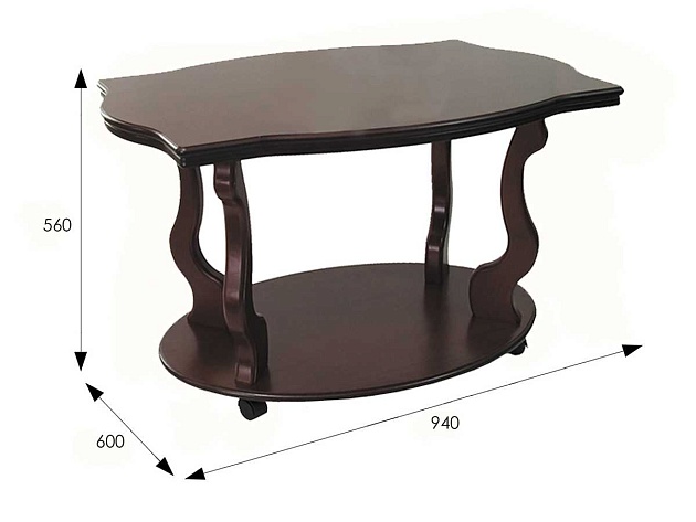 Журнальный стол Мебелик Берже 3 000669 Фото № 3