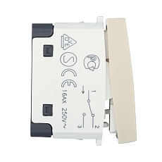Переключатель LK Studio с двух мест 45х45мм (схема 6) 16 A, 250 B (бежевый) LK45 850801-1 2