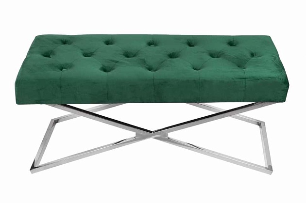 Банкетка ArtHomeDecor Cross ID-78 CR Green Фото № 1