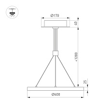 Подвесной светодиодный светильник Arlight SP-Congo-Can-1-R400-24W Day4000 046222 1