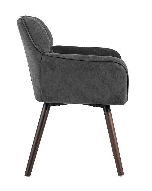 Кресло Stool Group Брайан замша темно-серый BRUYNE HY-54 Фото № 3