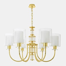 Подвесная люстра Crystal Lux ELENA SP6 GOLD 4