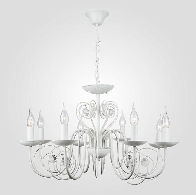 Подвесная люстра Eurosvet 60018/8 белый с золотом Фото № 1