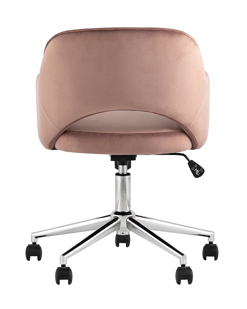 Офисное кресло Stool Group Кларк велюр розовый CLARKSON PINK CHROME Фото № 5