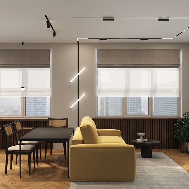 Трековый светодиодный светильник Denkirs Smart Linear DK8005-BK изображение 4 Трековый светодиодный светильник Denkirs Smart Linear DK8005-BK Фото № 4