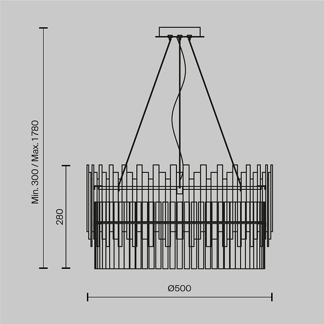 Подвесная люстра Maytoni Coliseo MOD135PL-06BS изображение 2 Подвесная люстра Maytoni Coliseo MOD135PL-06BS Фото № 2