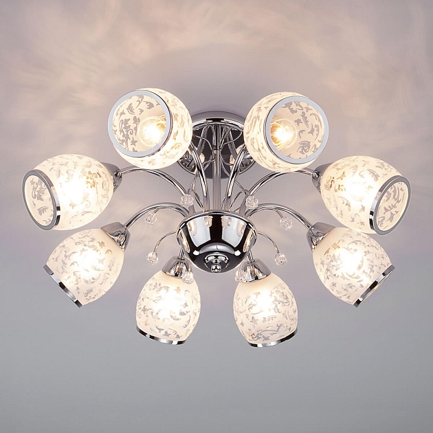 Подвесная люстра Eurosvet 30026/8 хром Фото № 3