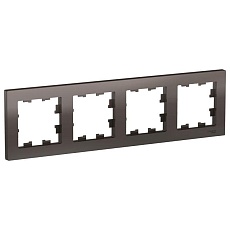 Рамка 4-постовая Systeme Electric AtlasDesign мокко ATN000604