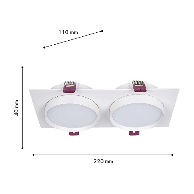 Встраиваемый светильник Favourite 4649-2C Фото № 2